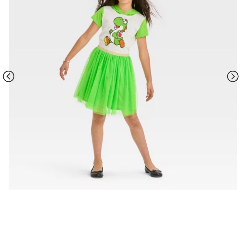 NWT Nintendo girls Yoshi cosplay dress. - Picture 2 of 5